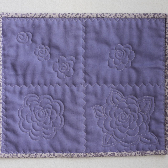 Free Motion Quilting Flower Motif