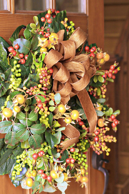 Easy wreath bow