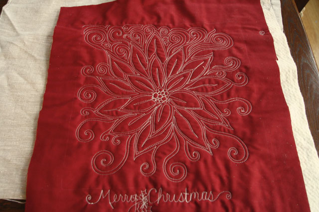 Christmas Free Motion Quilting