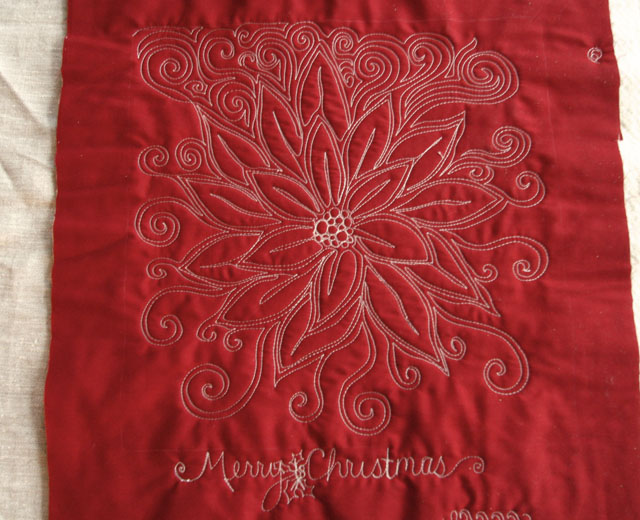 Christmas Free Motion Quilting