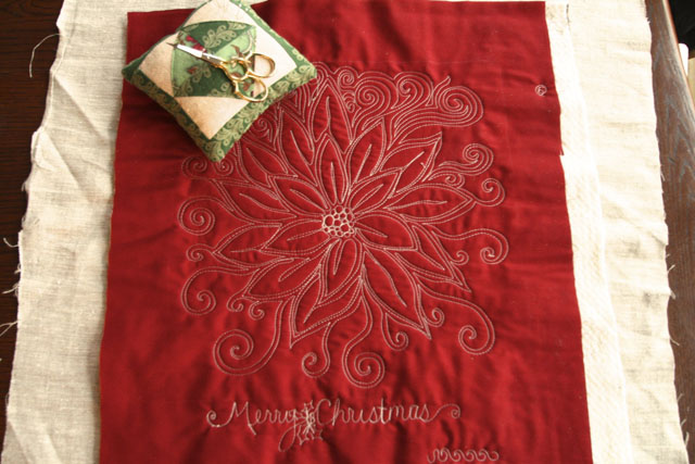 Christmas Free Motion Quilting