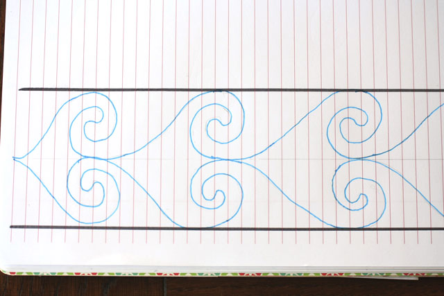 Heart Spiral Border