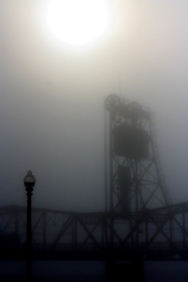 Stillwater Bridge, Dense Fog